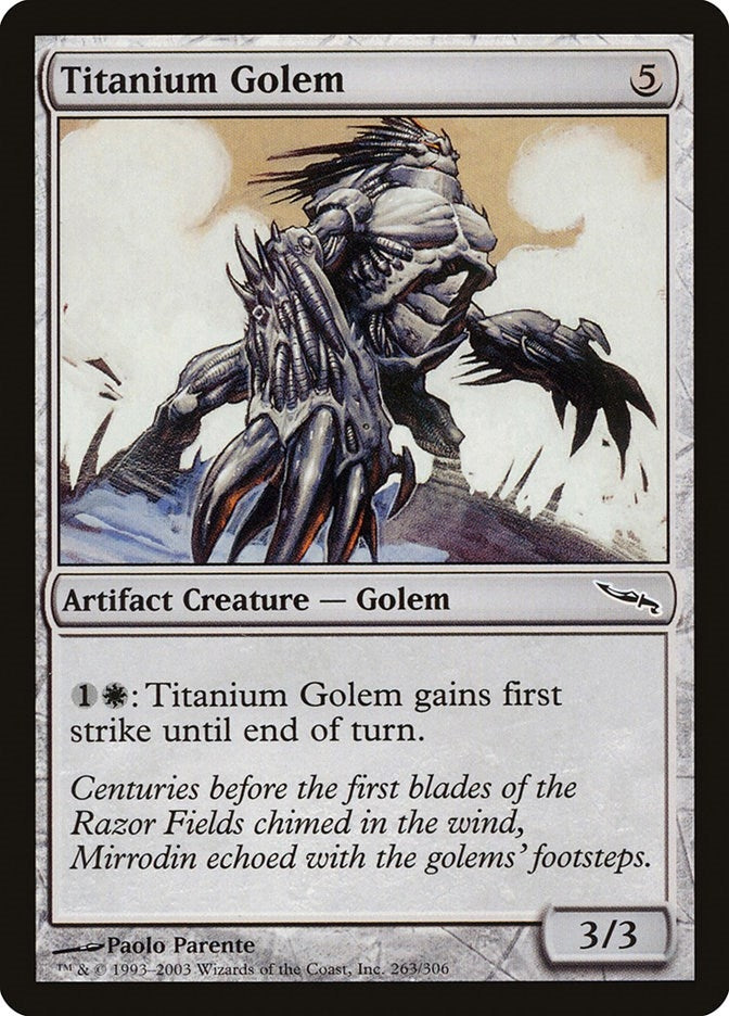 Titanium Golem (263) [MRD] - MTG Single