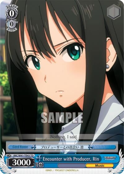 Encounter with Producer Rin (4143) [IMC/W41] - Weiss Schwarz Single