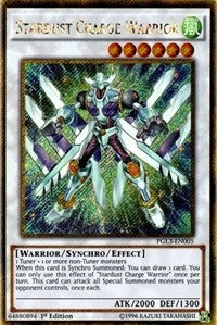 Stardust Charge Warrior (3005) (PG3) - YuGiOh Single
