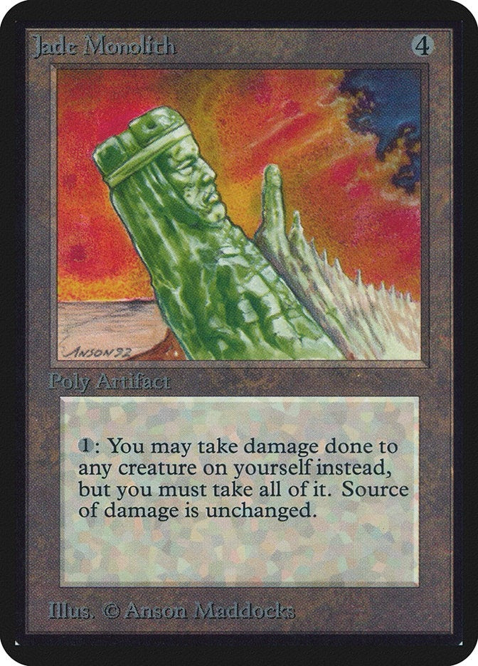 Jade Monolith [LEA] - MTG Single