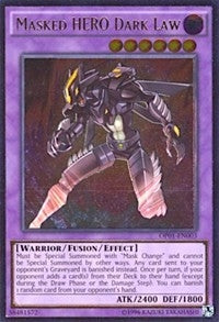 Masked HERO Dark Law (UTR) (1003) (OP01) - YuGiOh Single