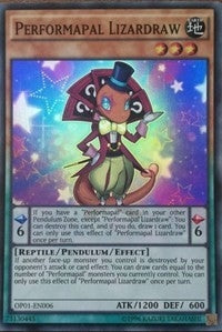 Performapal Lizardraw (1006) (OP01) - YuGiOh Single