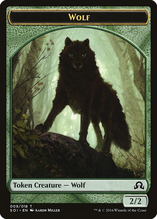Wolf Token (0) [SOI] - MTG Single