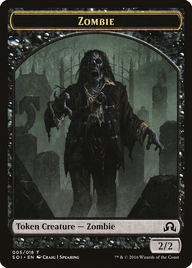 Zombie Token (0) [SOI] - MTG Single