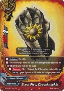 Steel Fist Dragoknuckle (10011) [BT01] - Future Card BuddyFight Single
