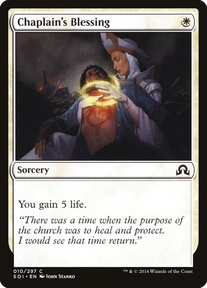 Chaplain’s Blessing (10) [SOI] - MTG Single