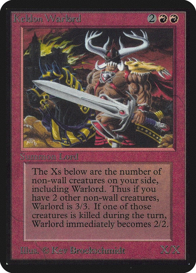 Keldon Warlord [LEA] - MTG Single