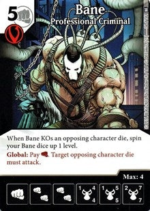 Bane - Professional Criminal (36) [WF] - Dice Masters Single