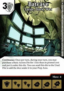 Batcave - Large Dark Wet (135) [WF] - Dice Masters Single