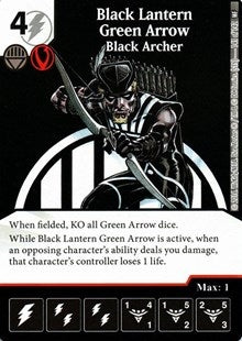 Black Lantern Green Arrow - Black Archer (141) [WF] - Dice Masters Single