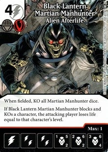 Black Lantern Martian Manhunter - Alien Afterlife (142) [WF] - Dice Masters Single