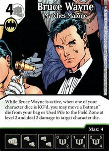 Bruce Wayne - Matches Malone (82) [WF] - Dice Masters Single