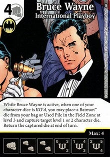 Bruce Wayne - International Playboy (111) [WF] - Dice Masters Single