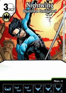 Nightwing - Qualified Combatant (95) [WF] - Dice Masters Single