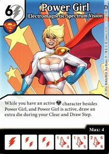 Power Girl - Electromagnetic Spectrum Vision (17) [WF] - Dice Masters Single