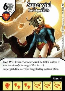 Supergirl - Invulnerable (99) [WF] - Dice Masters Single