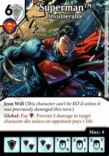 Superman - Invulnerable (23) [WF] - Dice Masters Single