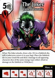 The Joker - Violent Lunatic (130) [WF] - Dice Masters Single