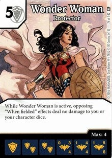 Wonder Woman - Protector (74) [WF] - Dice Masters Single