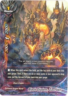 Black Diadem Zacrown (10015) [D-BT01] - Future Card BuddyFight Single