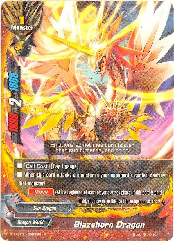 Blazehorn Dragon (10023) [D-BT01] - Future Card BuddyFight Single