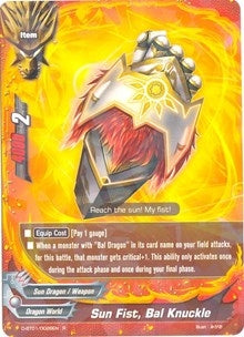 Sun Fist Bal Knuckle (10026) [D-BT01] - Future Card BuddyFight Single