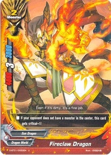 Fireclaw Dragon (10052) [D-BT01] - Future Card BuddyFight Single
