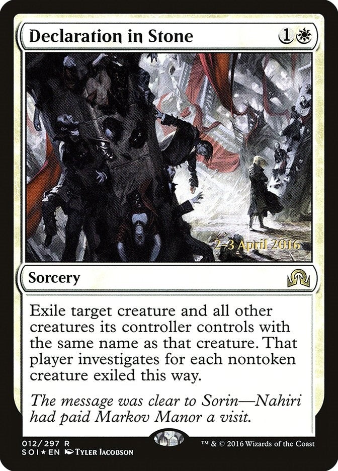 Declaration in Stone (12) [PRE] - MTG Single