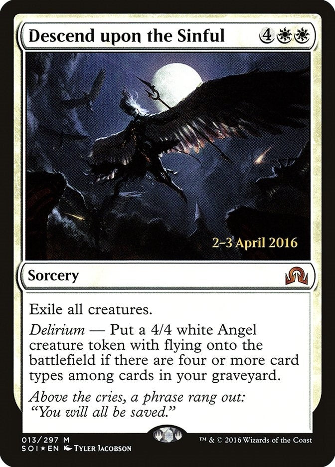 Descend upon the Sinful (13) [PRE] - MTG Single