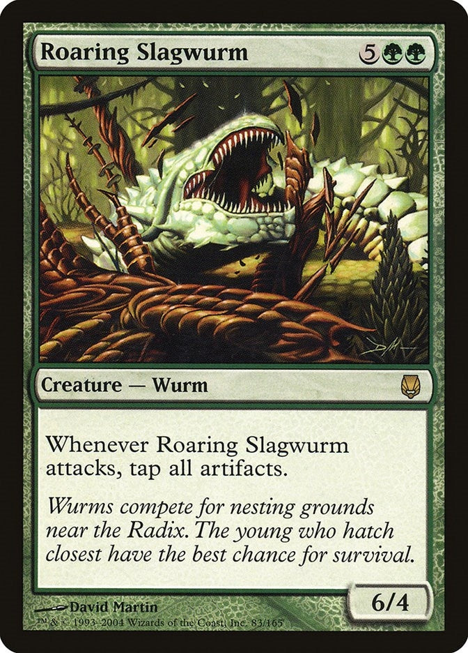 Roaring Slagwurm (83) [DST] - MTG Single