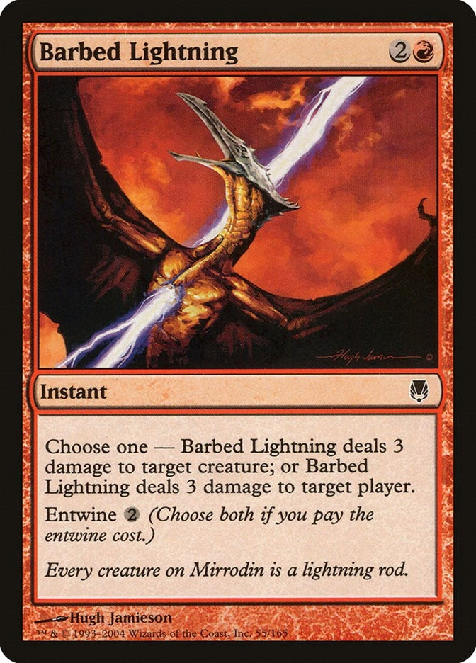 Barbed Lightning (55) [DST] - MTG Single