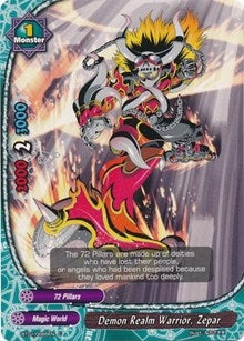 Demon Realm Warrior Zepar (10086) [BT01] - Future Card BuddyFight Single