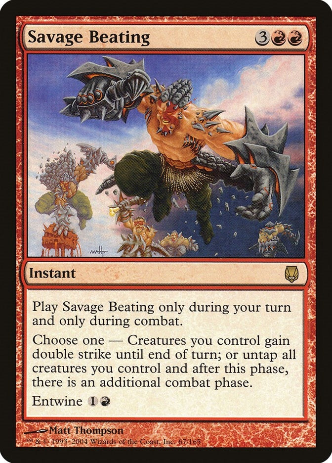 Savage Beating (67) [DST] - MTG Single