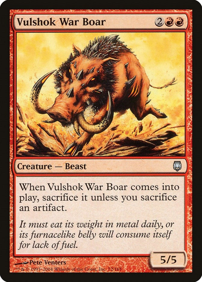 Vulshok War Boar (72) [DST] - MTG Single