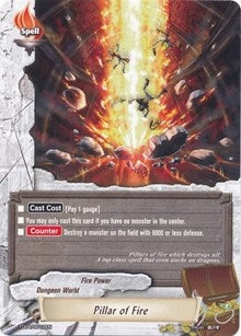 Pillar of Fire (40012) [TD04] - Future Card BuddyFight Single