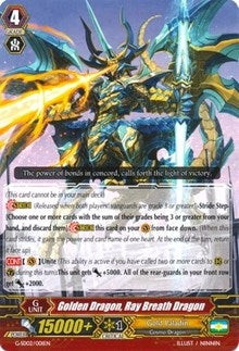 Golden Dragon Ray Breath Dragon (2001) [G-SD02] - Cardfight Vanguard Single