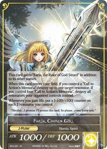 Memoria of the Seven Lands // Faria Chosen Girl (91) [BFA] - Force of Will Single