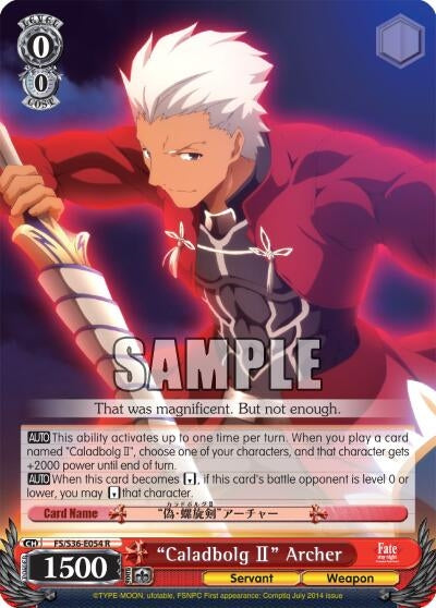 ’Caladbolg II’ Archer (36054) [FS/S36] - Weiss Schwarz Single