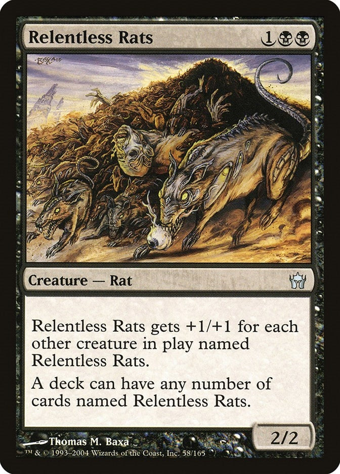 Relentless Rats (58) [5DN] - MTG Single