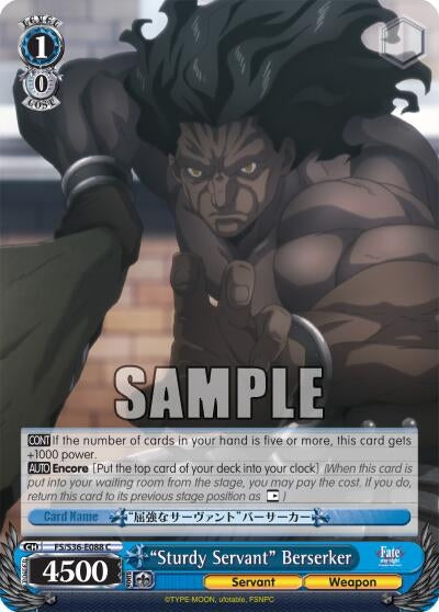 ’Sturdy Servant’ Berserker (36088) [FS/S36] - Weiss Schwarz Single