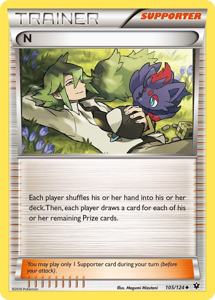 Image for N (Supporter) (105/124) (XY - Fates Collide) - Pokemon