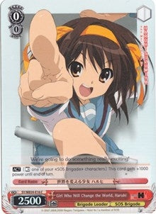Girl Who Will Change the World Haruhi (Foil) (916) [SY/WE09] - Weiss Schwarz Single