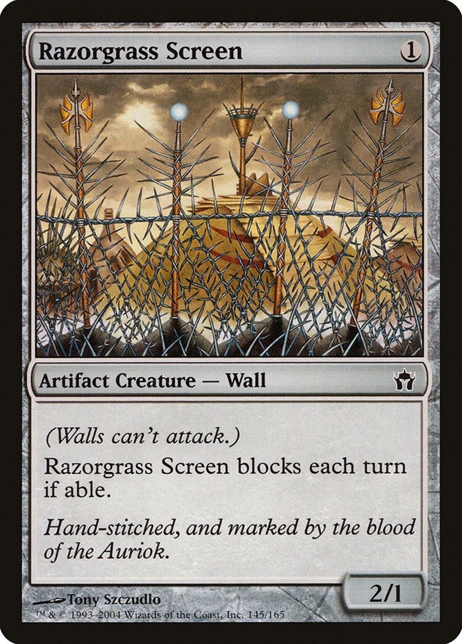 Razorgrass Screen (145) [5DN] - MTG Single