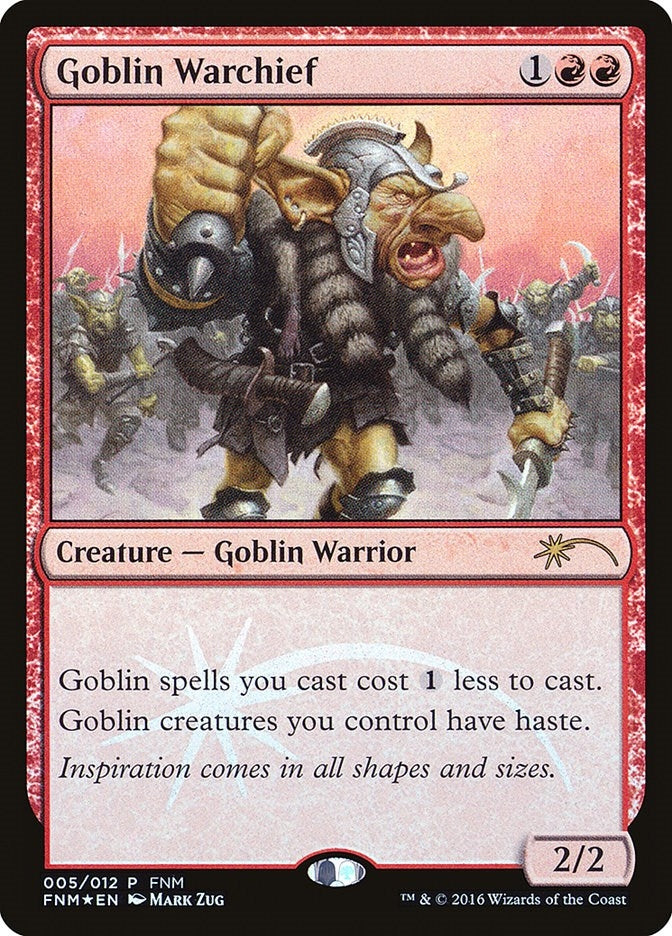 Goblin Warchief (2016) (5) [FNM] - MTG Single