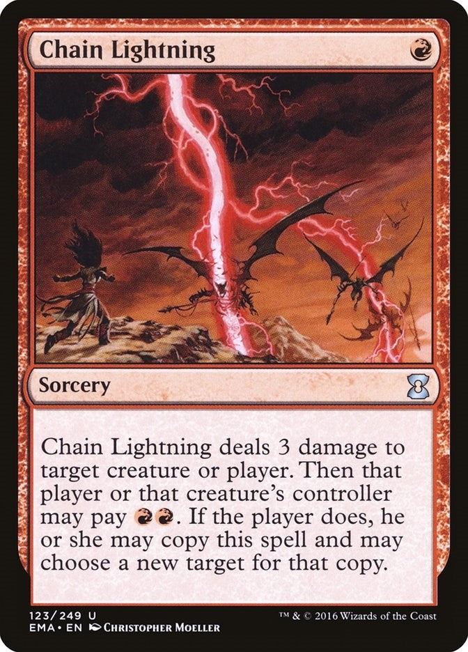 Chain Lightning (123) [EMA] - MTG Single