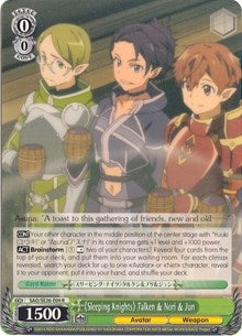 ’Sleeping Knights’ Talken & Nori & Jun (2609) [SAO/SE26] - Weiss Schwarz Single