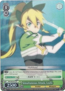 Simultaneous Attack Leafa (Parallel Foil) (2614) [SAO/SE26] - Weiss Schwarz Single