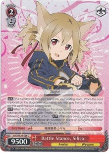 Battle Stance Silica (Parallel Foil) (2626) [SAO/SE26] - Weiss Schwarz Single