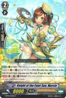 Knight of the Faint Sun Marcia (7056) [G-BT07] - Cardfight Vanguard Single