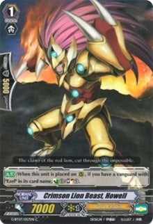 Crimson Lion Beast Howell (7057) [G-BT07] - Cardfight Vanguard Single